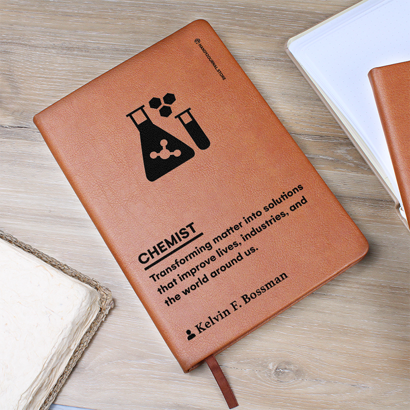 Pic 5 copy Customized Premium Leather Journal for Organic Chemists - Image 6