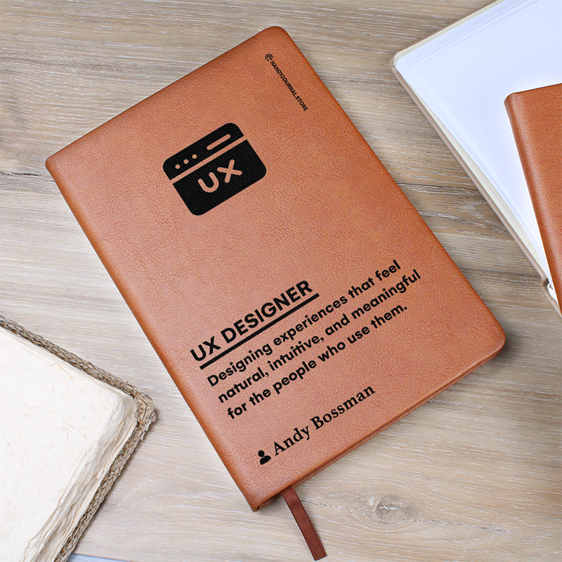 Pic 5 copy Customized Premium Leather Journal for UX Designers - Image 6