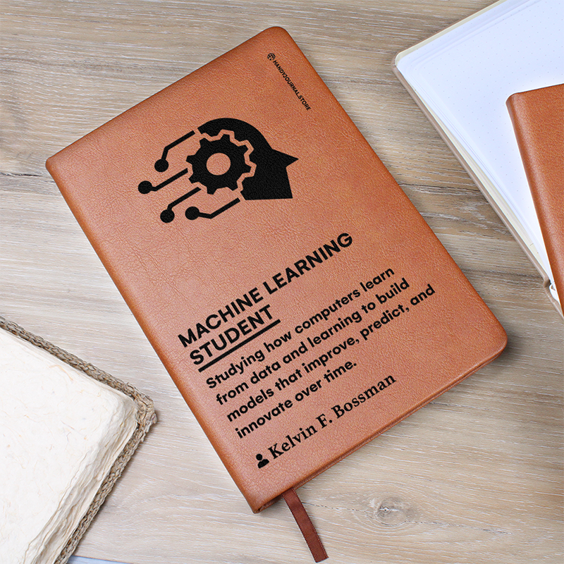 Pic 5 copy Customized Premium Leather Journal for Machine Learning Students - Image 6