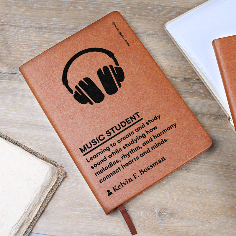 Pic 5 copy Customized Premium Leather Journal for Music Students - Image 6