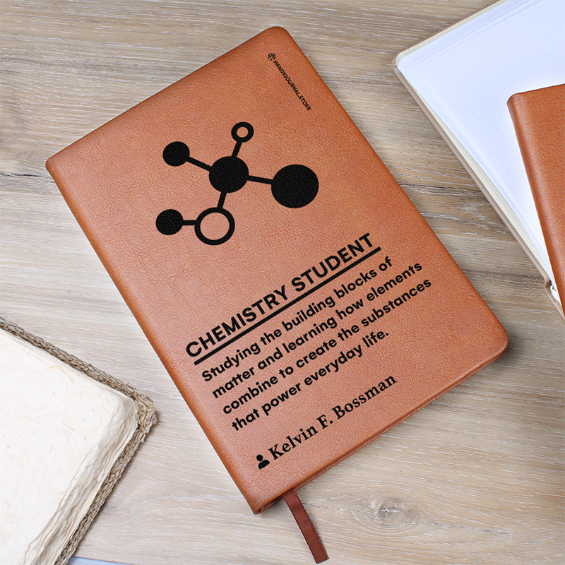 Pic 5 copy Customized Premium Leather Journal for Chemistry Students - Image 6