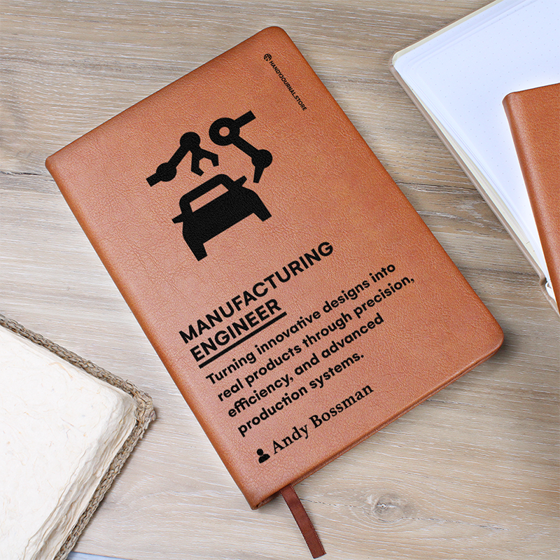 Pic 5 copy Customized Premium Leather Journal for Manufacturing Engineers - Image 6