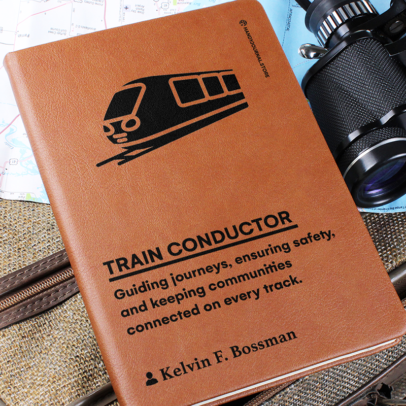 Pic 6 copy Customized Premium Leather Journal for Train Conductors - Image 7
