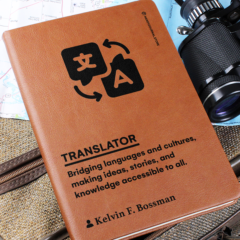 Pic 6 copy Customized Premium Leather Journal for Translators - Image 7