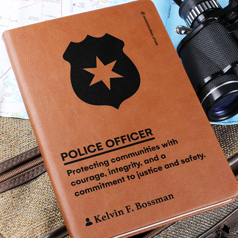 Pic 6 copy Customized Premium Leather Journal for Police Officers - Image 7