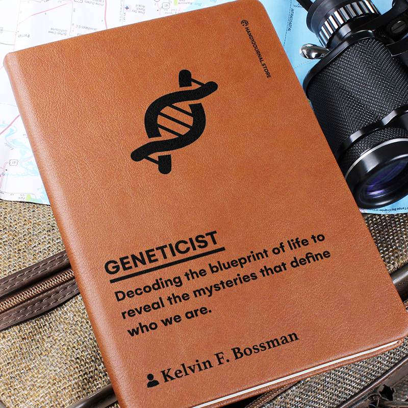 Pic 6 copy Customized Premium Leather Journal for Geneticists - Image 7