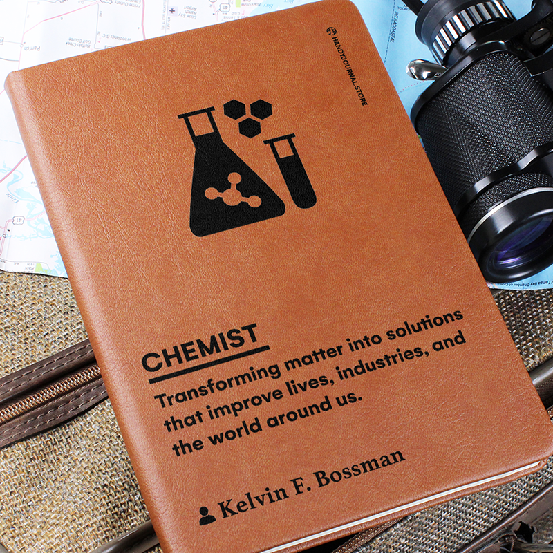 Pic 6 copy Customized Premium Leather Journal for Chemists - Image 7