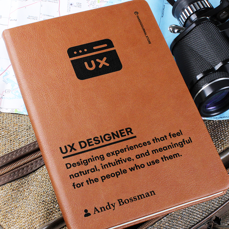 Pic 6 copy Customized Premium Leather Journal for UX Designers - Image 7
