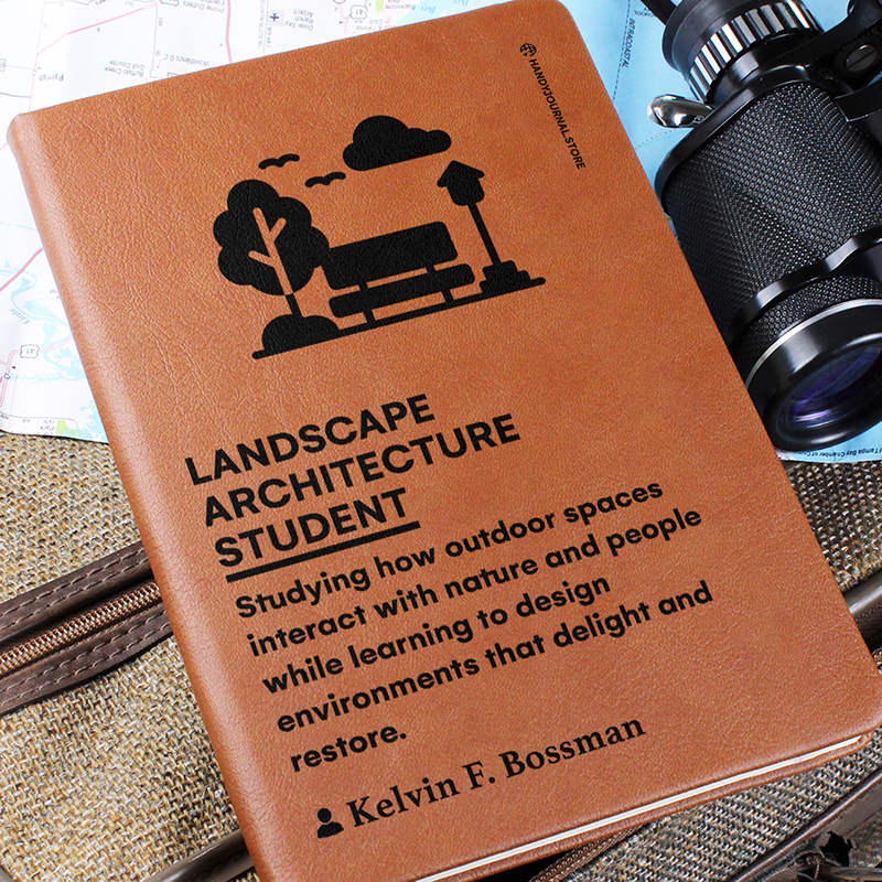 Pic 6 copy Customized Premium Leather Journal for Landscape Architecture Students - Image 7