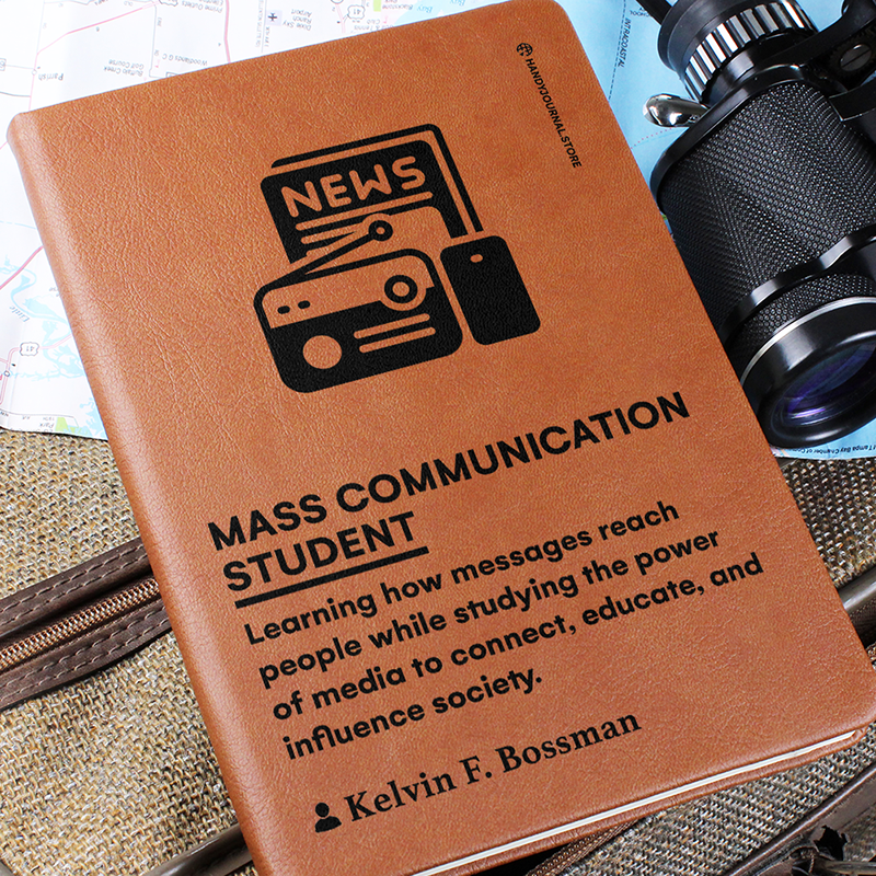 Pic 6 copy Customized Premium Leather Journal for Mass Communication Students - Image 7