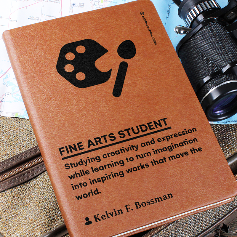 Pic 6 copy Customized Premium Leather Journal for Fine Arts Students - Image 7