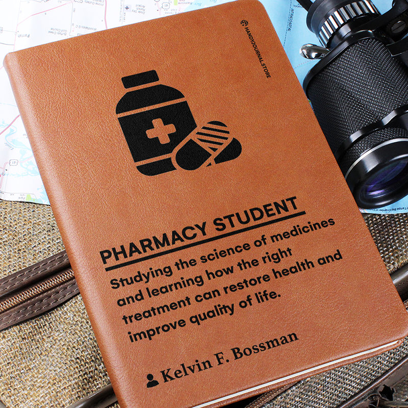 Pic 6 copy Customized Premium Leather Journal for Pharmacy Students - Image 7