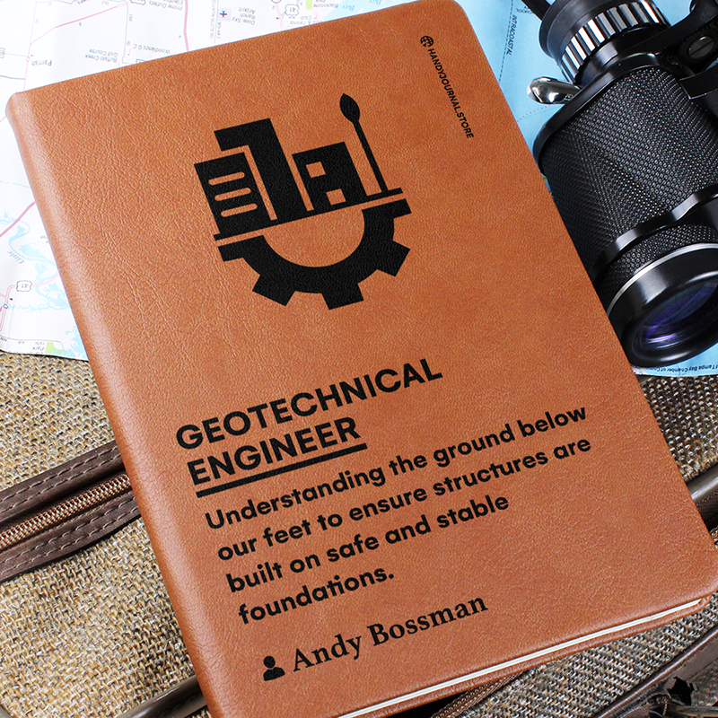 Pic 6 copy Customized Premium Leather Journal for Geotechnical Engineers - Image 7