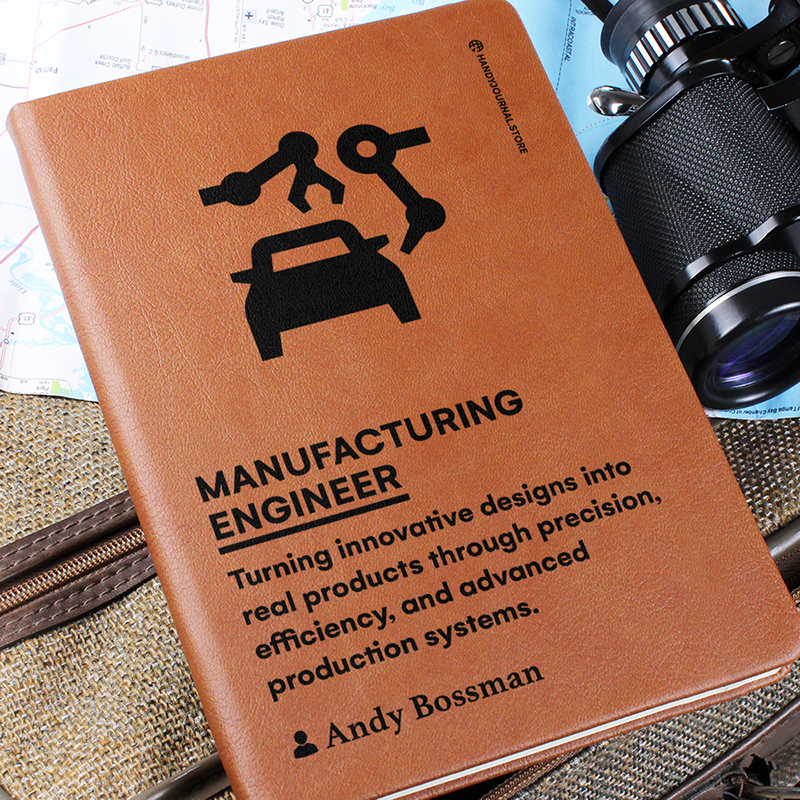 Pic 6 copy Customized Premium Leather Journal for Manufacturing Engineers - Image 7