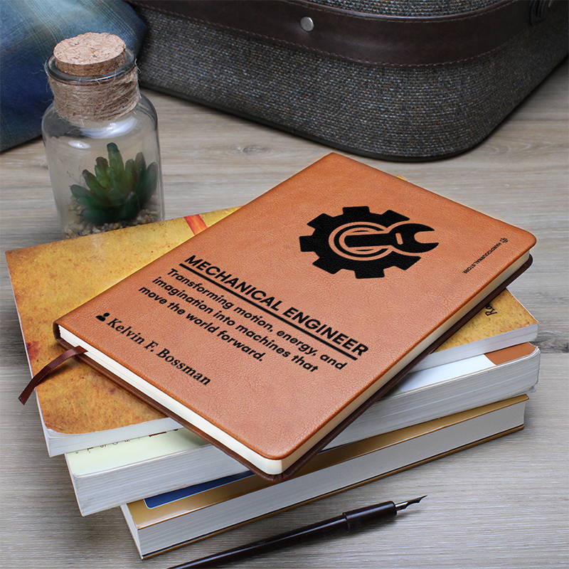 Pic 7 copy Customized Premium Leather Journal for Mechanical Engineers - Image 8