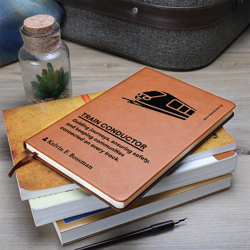 Pic 7 copy Customized Premium Leather Journal for Train Conductors - Image 8