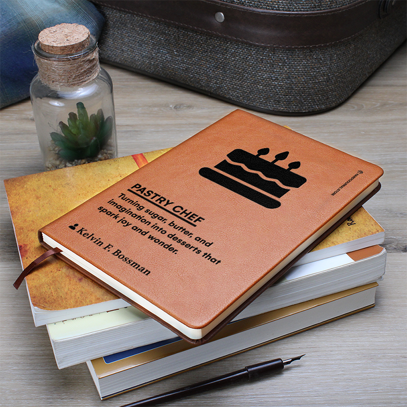 Pic 7 copy Customized Premium Leather Journal for Pastry Chefs - Image 8