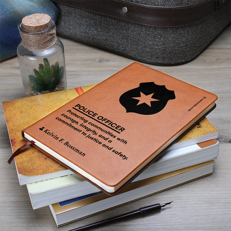Pic 7 copy Customized Premium Leather Journal for Police Officers - Image 8
