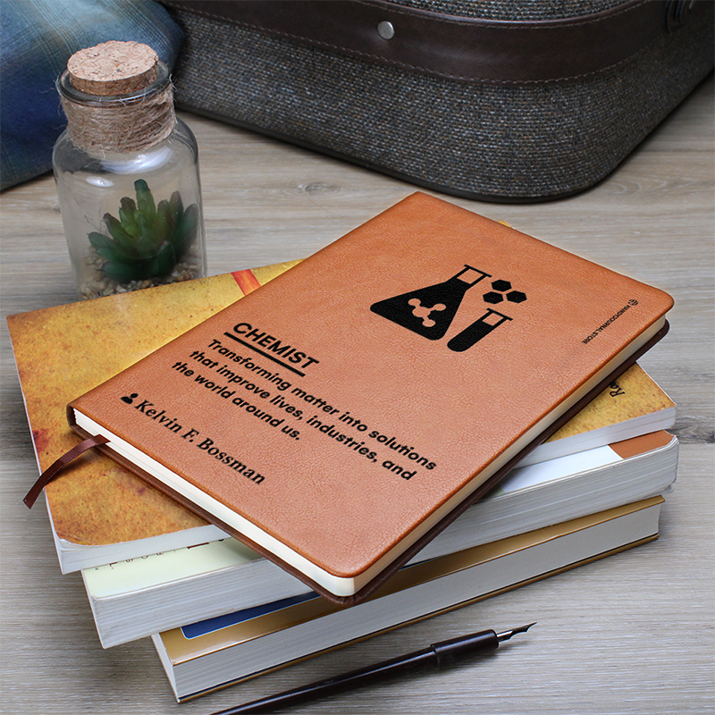 Pic 7 copy Customized Premium Leather Journal for Organic Chemists - Image 8