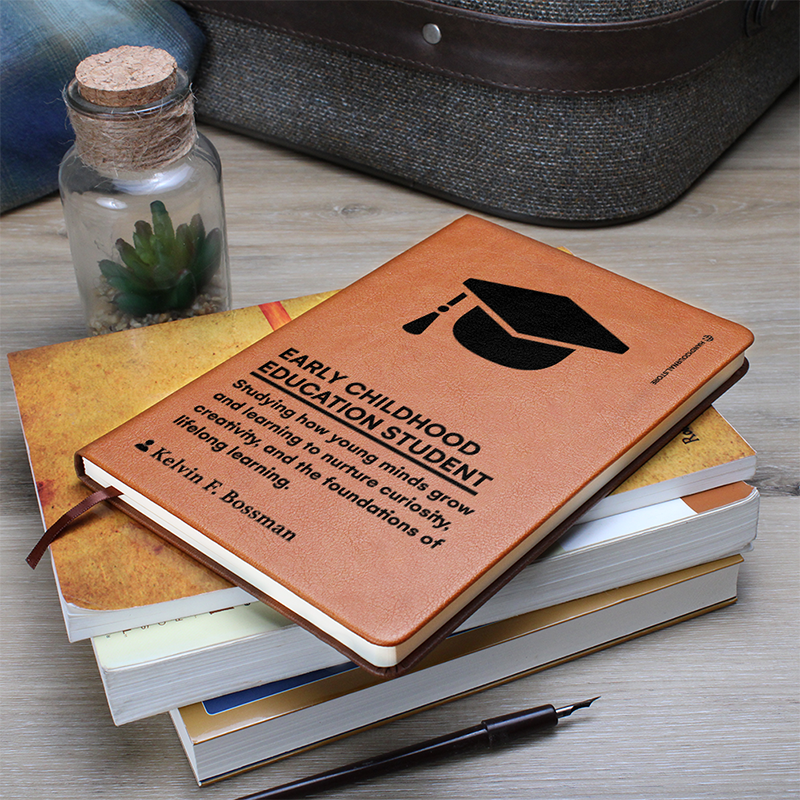 Pic 7 copy Customized Premium Leather Journal for Early Childhood Education Students - Image 8