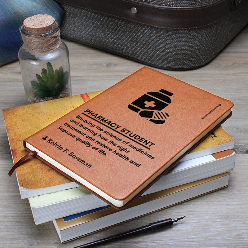 Pic 7 copy Customized Premium Leather Journal for Pharmacy Students - Image 8